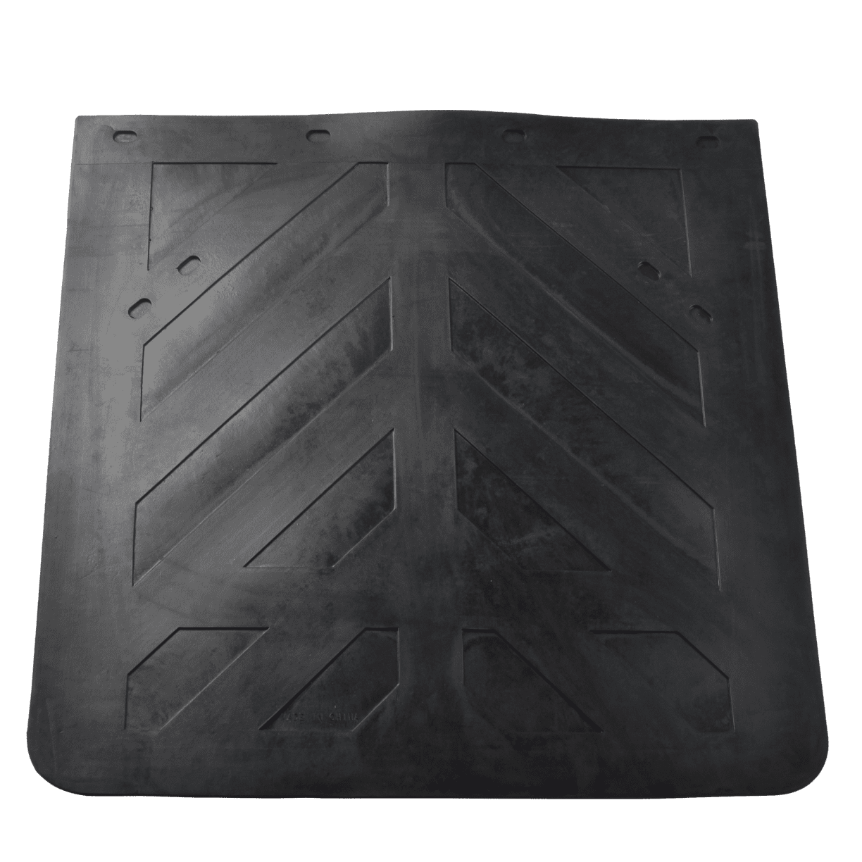 Black Semi Truck and Trailer Mud Flaps - 24" x 24" Heavy Duty Rubber Set of 2
