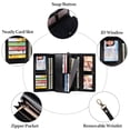 thumbnail image 5 of GAEKEAO Women’s Trifold Wallet Rfid Blocking Vegan Leather Wristlet with 3 ID Windows, 5 of 6