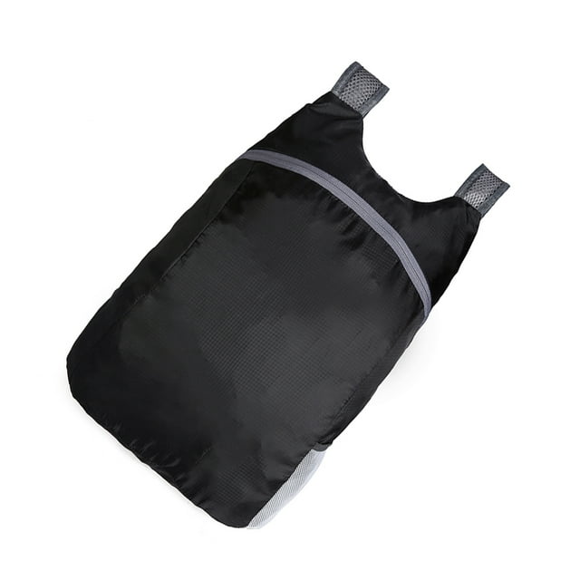 Ultra Léger Sac à Dos Pliable Petit Sac à Dos Imperméable Randonnée Durable Résistant aux Déchirures Sac à Dos Portable pour Hommes Femmes Sport Voyage Noir