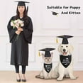 thumbnail image 2 of Graduation Dog Bandanas, My Mom Graduated Dog Outfits, 2 Pcs Adjustable Triangle Double-Layer Reversible Pet Bandanas for Small Medium Large Dogs, 2 of 6