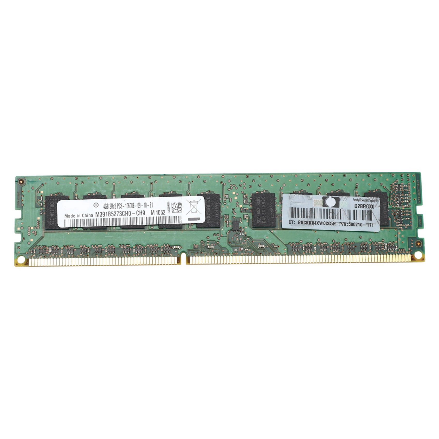 4X 4GB 2RX8 PC3-10600E 1.5V DDR3 1333MHz ECC Memory RAM Unbuffered for Server Workstation(4G)