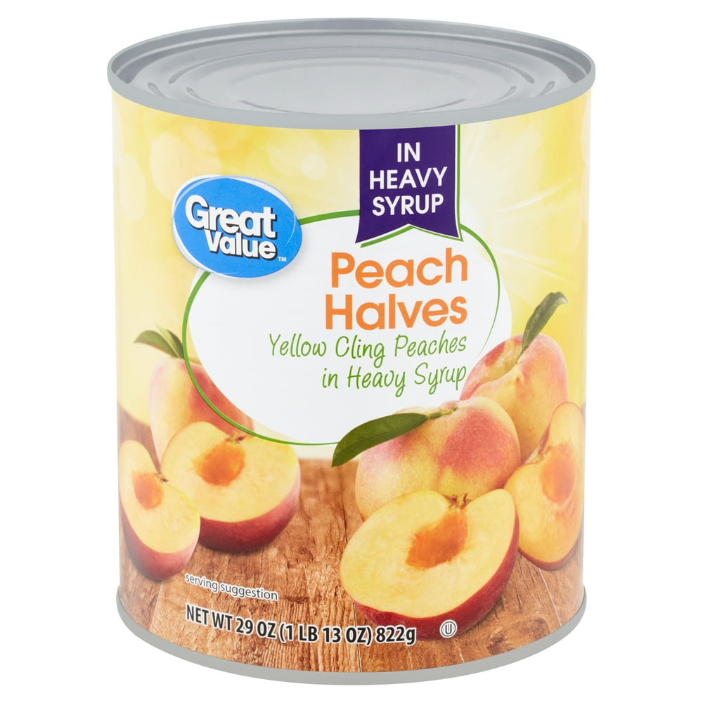 Great Value Peach Halves, 29 oz