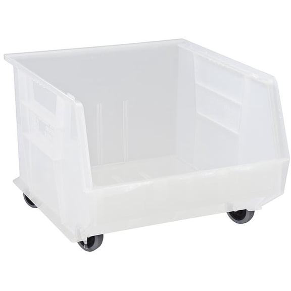 Quantum Storage Systems QTM QUS275MOBCL Ultra Stack & Hang Mobile Bin, Clear - 3 per Cotton