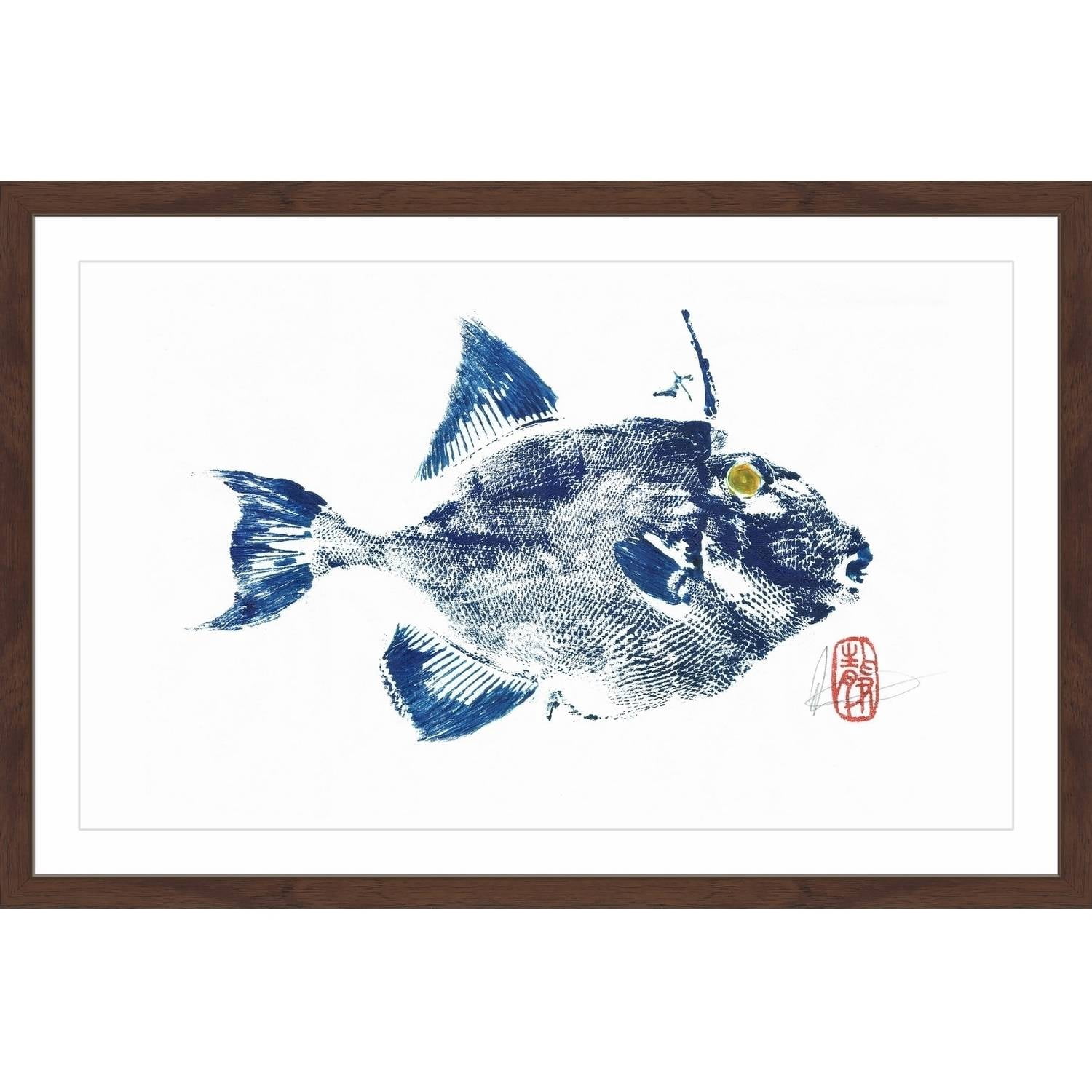 "Blue Is Me" Framed Painting Print