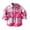Hot Pink, variant on HAOTAGS Plaid Flannel Shirt for Toddler Long Sleeve Button Down Shirts Black Size 70