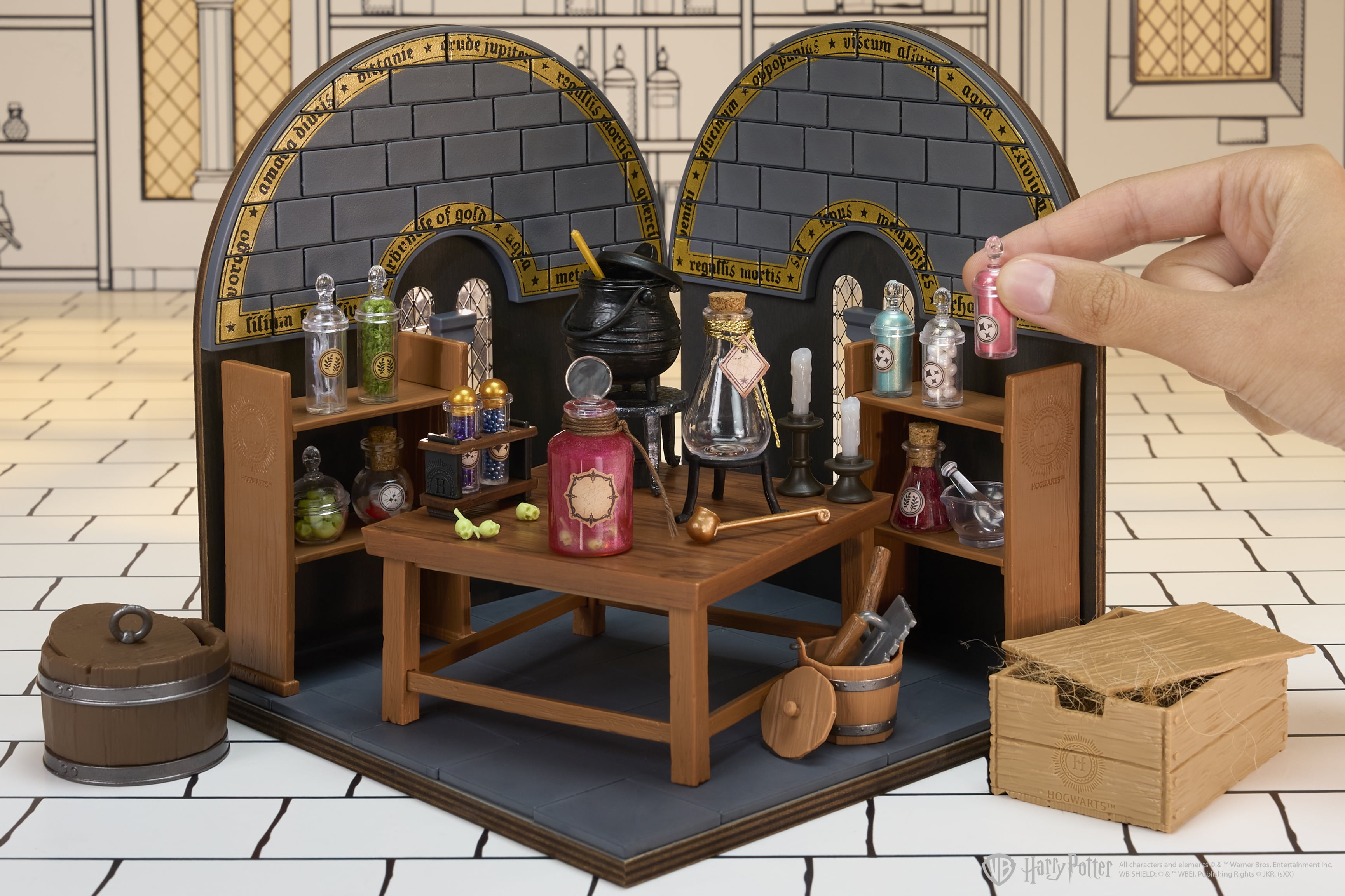 MGAs Miniverse Make It Mini Potions Class, Harry Potter Mini Collectibles, Building Set, 100+ Piece(图3)