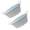White, variant on Oval Iron Planter Container For Tabletop Garden Balcony And Party Decoration 2x