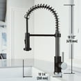 thumbnail image 4 of VIGO Edison Single Handle Pull-Down Sprayer Kitchen Faucet in Stainless Steel and Matte Black, 4 of 16
