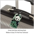 thumbnail image 3 of Square 2Pack PU Leather Panda Cruise Luggage Tag with Privacy Cover and Name ID Tag for Travel Handbags Backpacks Luggage Tags, 3 of 6