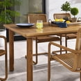 thumbnail image 3 of Abacus 7-Piece Dining Table Set with Rattan Armchairs in Natural Natural, 3 of 4