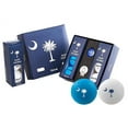 thumbnail image 2 of Volvik Vivid South Carolina Golf Balls (6pk, White/Blue) w/ Ball Marker NEW, 2 of 2