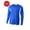 ROYAL/ WHITE, variant on Plain Long Sleeve Shirt Men Active Quick Dry Crew Neck Jersey