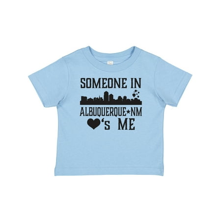 

Inktastic Albuquerque New Mexico Someone Loves Me Skyline Gift Baby Boy or Baby Girl T-Shirt