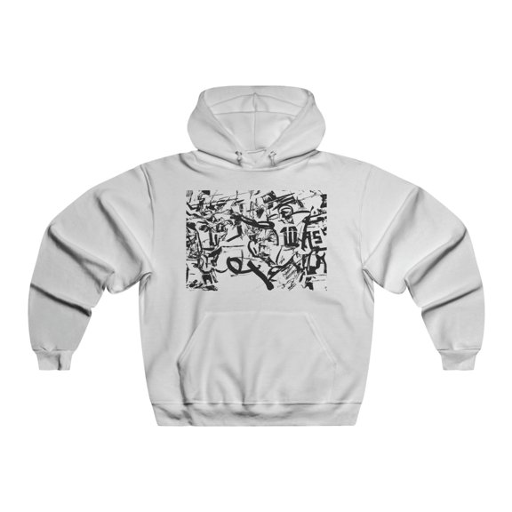 Fresh new Men's Drawing Up The Play Hoodie by KxMx Lane, Men's Hooded Sweatshirt, Streetwear, Casual , Style