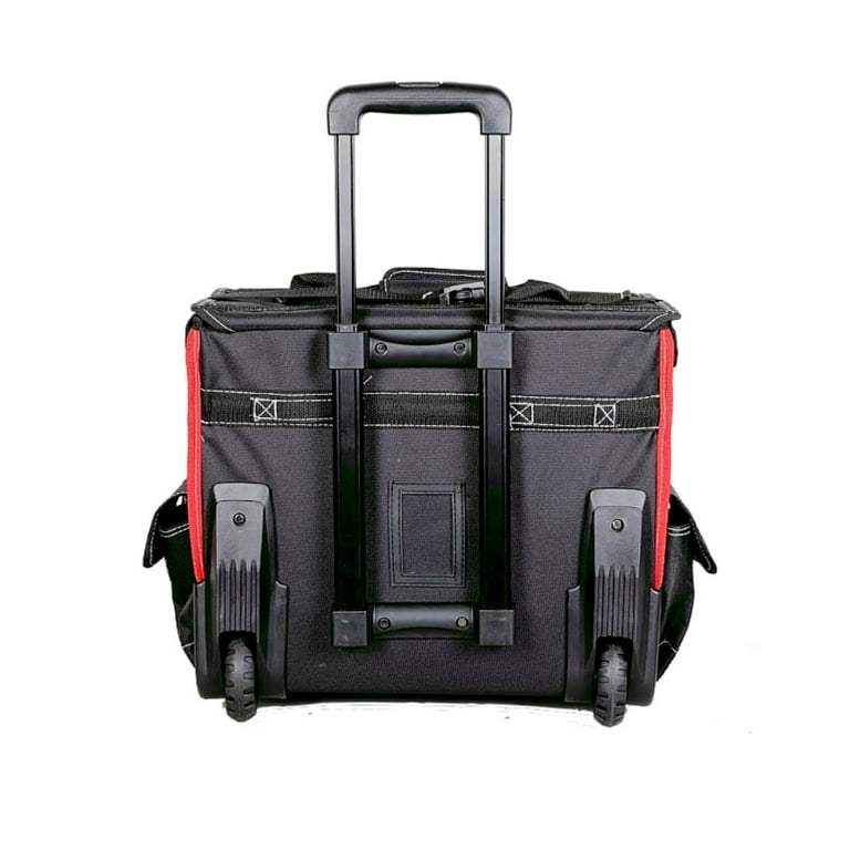 XERATH 18 inch Heavy Duty Wheeled Tool Bag with Hard Bottom
