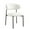White, variant on Hawsaiy Modern Upholstered Dining Chairs Set of 6, Teddy Plush Cushioned Side Chairs with Curved Back & Black Metal Legs for Dining Room Living Room Bedroom, Gray