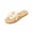 Beige, variant on Women's Bow Flat Slippers Open Toe Textured Rattan Soft Sole Slides For Beach Summer Boho Style, Beige