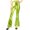 Green, variant on Women's Faux Leather Bell Botom Flare Pants Shinny Metallic Sequins High Waist Stretchy Bell Bottom Flared Pants