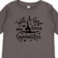 thumbnail image 4 of Inktastic Just a Girl Who Loves Gymnastics Girls Long Sleeve Toddler T-Shirt, 4 of 5