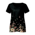 thumbnail image 3 of T-shirt à Manches Courtes Imprimé d'Été pour Femmes à Col Rond, 3 of 3