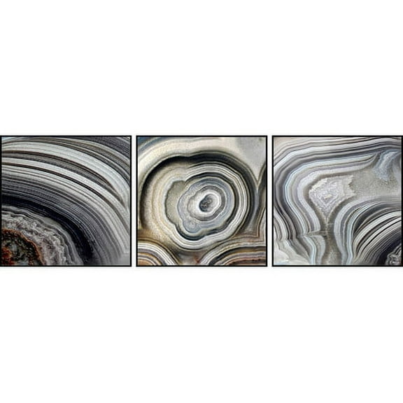 Beige Swirls Triptych
