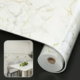 thumbnail image 5 of 1 Roll Marble Thick Foam Imitation Tile Self-Adhesive Wallpaper Bedroom Living Room Decoration Bathroom Waterproof Wall Sticker, 5 of 9