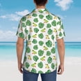 thumbnail image 3 of Lsque Frogs And Tropical Leaves pattern Hawaiian Shirt for Men, Unisex Summer Beach Casual Short Sleeve Button Down Shirts-X-Large, 3 of 9