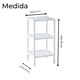 thumbnail image 4 of Mueble Anaquel Estante 3 Niveles Blanco, Mdf ELLEGANCE HOUSEWARE SS34294, 4 of 4
