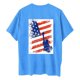 thumbnail image 4 of Camiseta de Cuello Redondo Impresa Delantera Y Trasera Del Día de la Independencia de las Mujeres, Tops Cortos Casuales para las Mujeres, 4 of 5