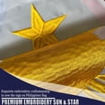 thumbnail image 4 of FLAGWIN Philippines Flag 12x18, Small Philippines Flags Outdoor, Embroidered Filipino Flag 210D Heavy Duty Nylon, Philippines Flag for Boat with Embroidered Stars, Sewn Stripes and 2 Brass Grommets, 4 of 5