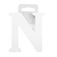 thumbnail image 5 of (3 pack) Cousin DIY 3" White Wood Letter N, 5 of 9