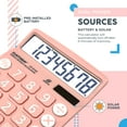 thumbnail image 7 of Catiga Electronics CD-8185 Large Screen Portable Calculator (Light Pink), 7 of 7
