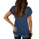 thumbnail image 5 of Blusa de manga corta, cuello en V, manga de pétalo, blusa con ribete de encaje, blusa de encaje de guipur, rendimiento finamente ajustado, 5 of 5