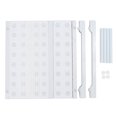 thumbnail image 2 of Estante de Armario extensible, Estante de PlásTico Apilable de Cobertura Total para Armario. 44.1lb Carga Ahorro de Espacio Sin Punzón Bajo El Fregadero Storge, 2 of 7