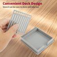 thumbnail image 5 of 2 Pcs Sticky Notes Holder Cute with Stencil Self-Stick Notepad Holder Note Dispenser for Desk Sticky Notes Organizer Daily to-do Notepad Underline Stencil, 5 of 10