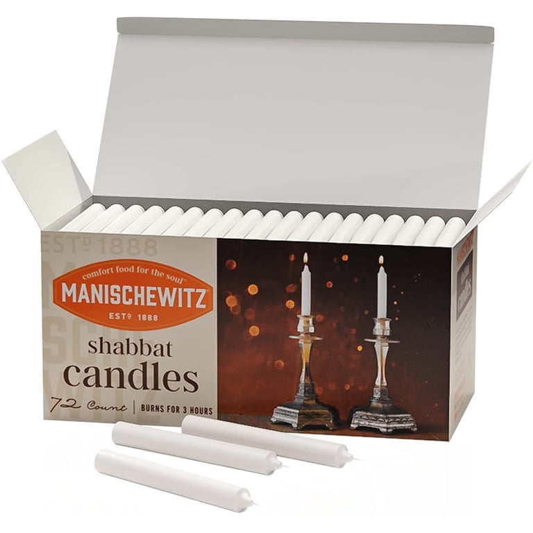 Manischewitz Shabbat Candles, 72-Count, 3-Hour Burn photo 2