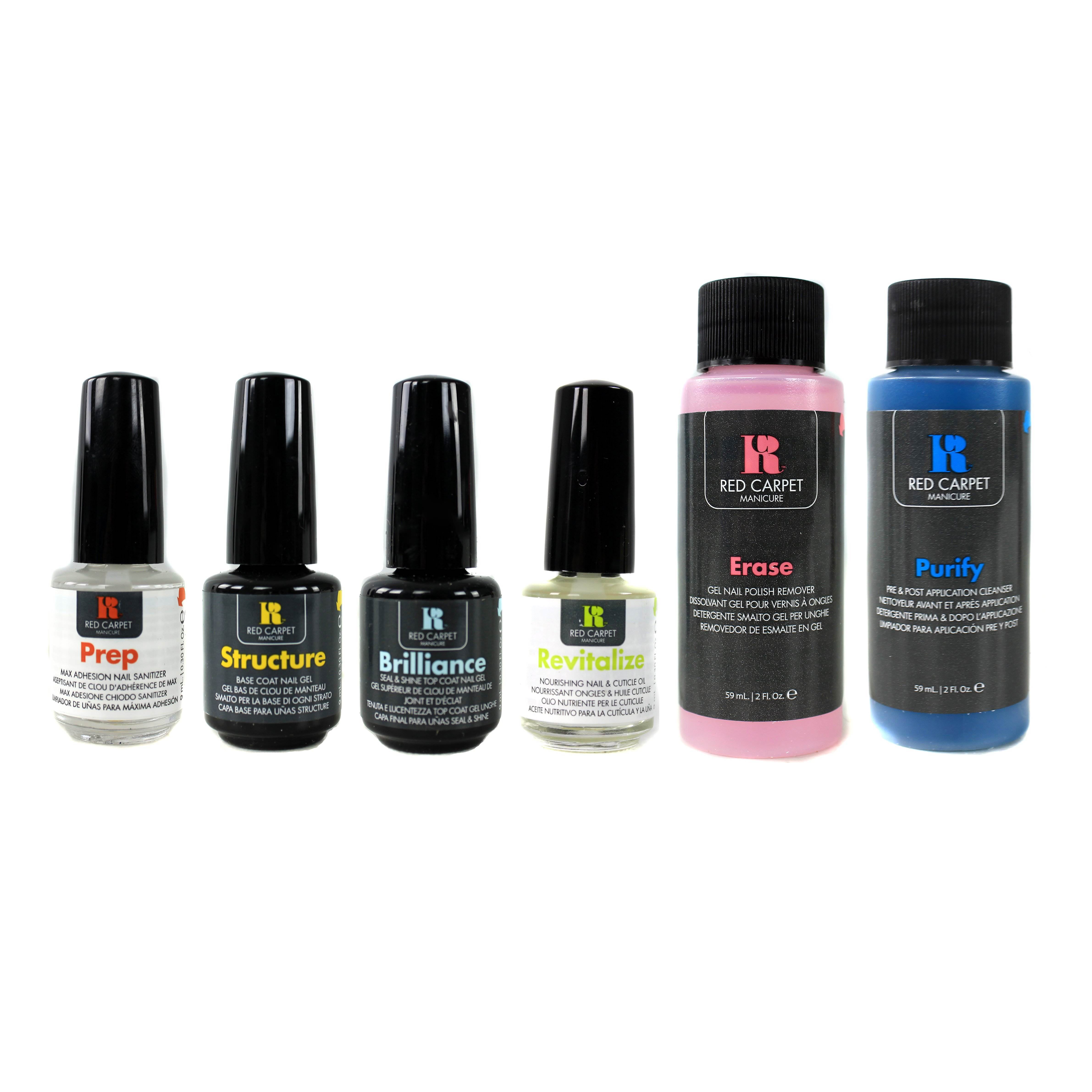 Red Carpet Manicure Must-Haves Gel Nail Polish 6-Piece Manicure Kit -  