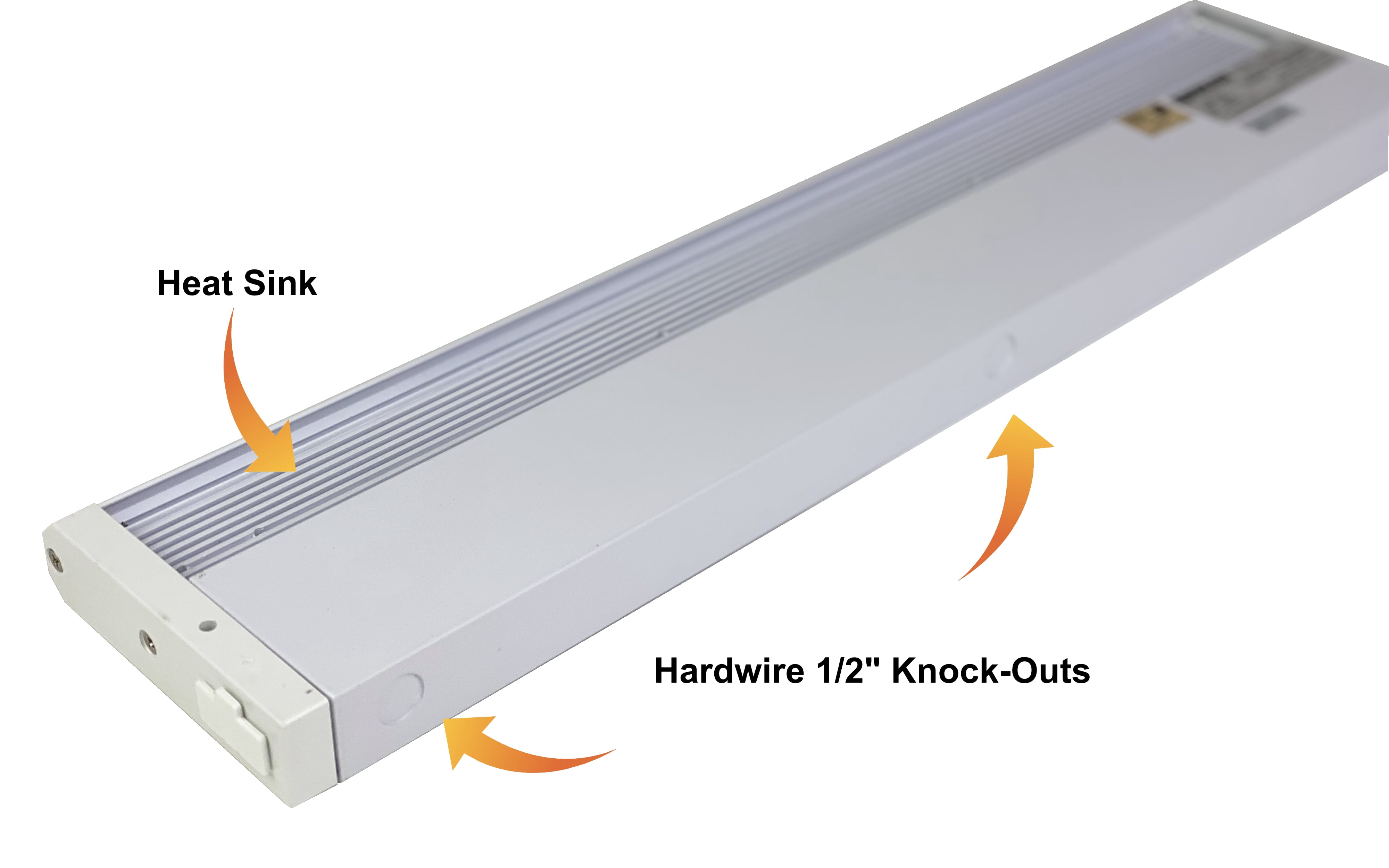 LED Under-Cabinet or Closet Lights - Dimmable, Direct Wire or Plug-in, 760 Lumens 3000K Warm White, 24-Inch