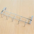 thumbnail image 3 of Cabinets And Wardrobes Hooks, Furenl Clothes Coat Towel Hanger, 5-Loop Stainless Steel Door Hanger Hooks Organizer For Clothes, Bathroom, Kitchen, Dining & Bar, 3 of 9