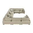 thumbnail image 3 of Lexicon Corydon Microfiber 8-Piece Modular Sectional in Brown, 3 of 6