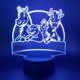 thumbnail image 2 of Lámpara de mesa con luz nocturna Zoo Animals 3D LED para dormitorio infantil, 2 of 2