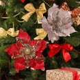 thumbnail image 4 of Color Flower Pattern Christmas Tree Decorations with Layered Fabric and Sequins for Enhanced Holiday, 4 of 5