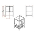 thumbnail image 3 of Alaterre Furniture 24in Wood Bathroom Vanity with Soft-Close Doors, Gray, 3 of 6