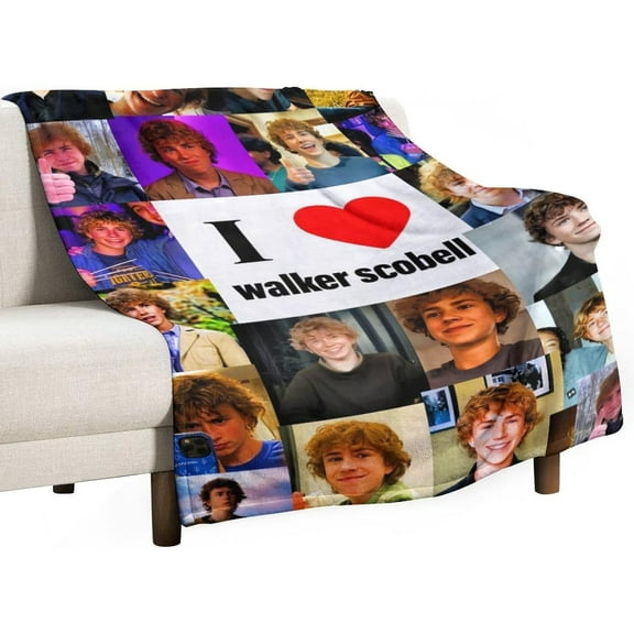 Walker Actor Scobell Blanket Super Soft Warm Flannel Blanket for Bedroom Living Room Sofa Four Seasons Perfect for Napping Home Decor Bedding Artwork 30"x40"