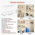thumbnail image 4 of Set of 2 Wall Mounted Wire Shelves for Closet and Pantry, 3 ft Carbon Steel Racks, 4 of 5