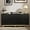 Black, variant on Sideboard Cabinet with Storage, 58" Wooden Console Table with 4 Fluted Doors & Adjustable Shelves, Mid Century Modern Home Decor for Living Room, Kitchen & Entryway