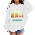 thumbnail image 4 of Telankuip Trendy Love Heart Graphic Hoodies for Teen Girls Long Sleeve Horse Printed Casual Kids Sweatshirts Loose Comfortable Pullover Tops 2025 Preppy Clothes with Pockets White 13-14 Years, 4 of 4