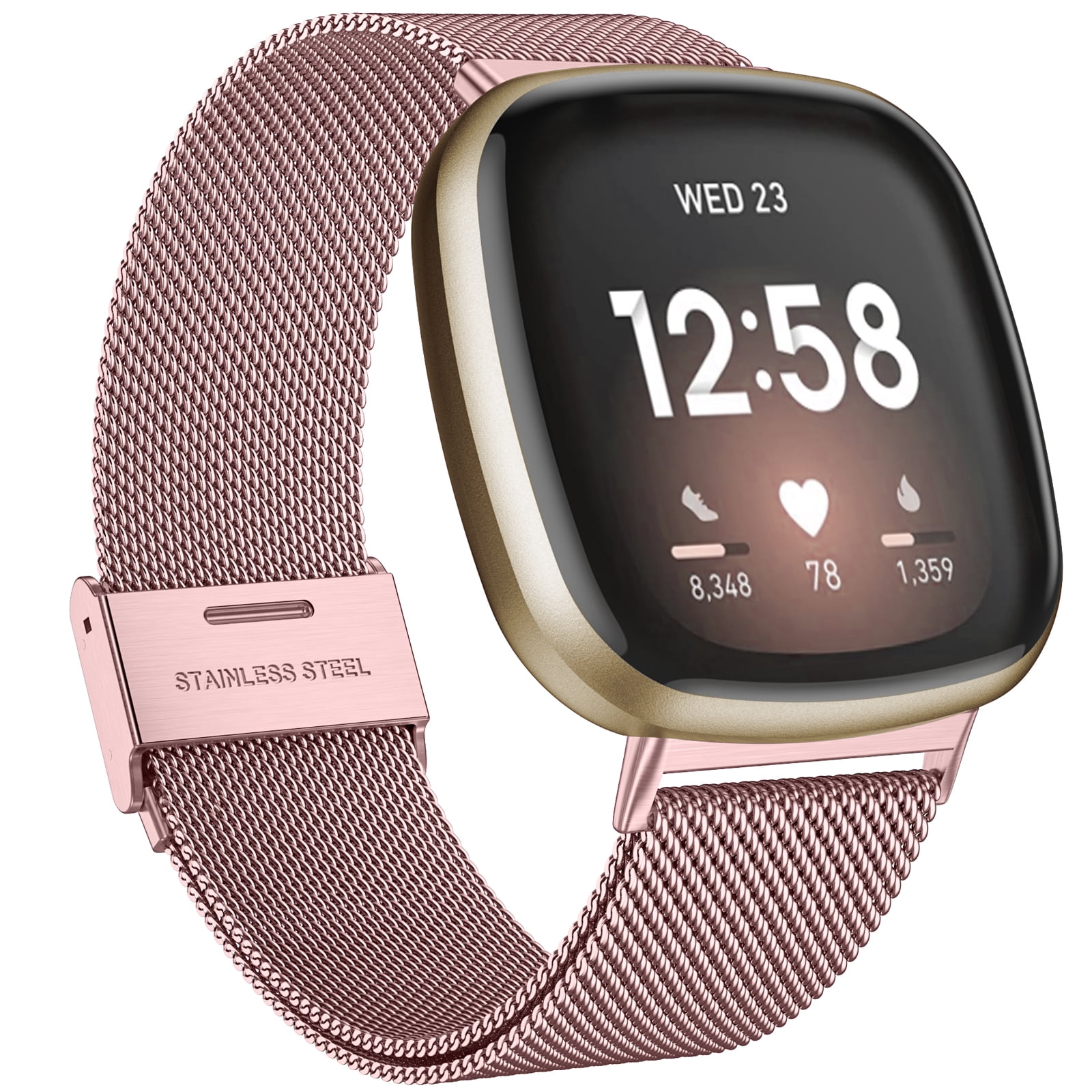 Fitbit Versa™ Family Classic Band Small Midnight Blue/Rose Gold 