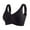 Black, variant on Sports Bras for Women Pull on Plus Size No Underwire Push up Bralette Full Coverage Comfortable Low Impact Bras 4XL