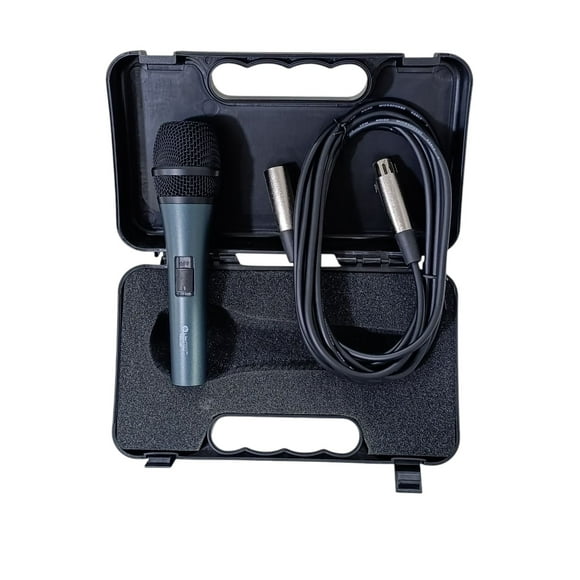 Micrófono PRO-400 SOUNDTRACK De Mano Alámbrico Unidireccional Baja Impedancia Gris-Negro